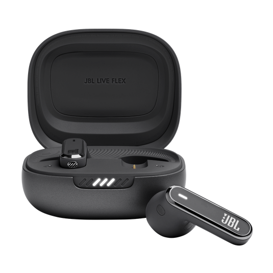 JBL Live Flex - Black - True wireless Noise Cancelling earbuds - Hero image number null